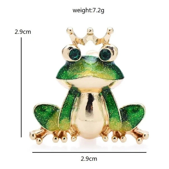 VQ Frog Brooch - Picture 3 of 6
